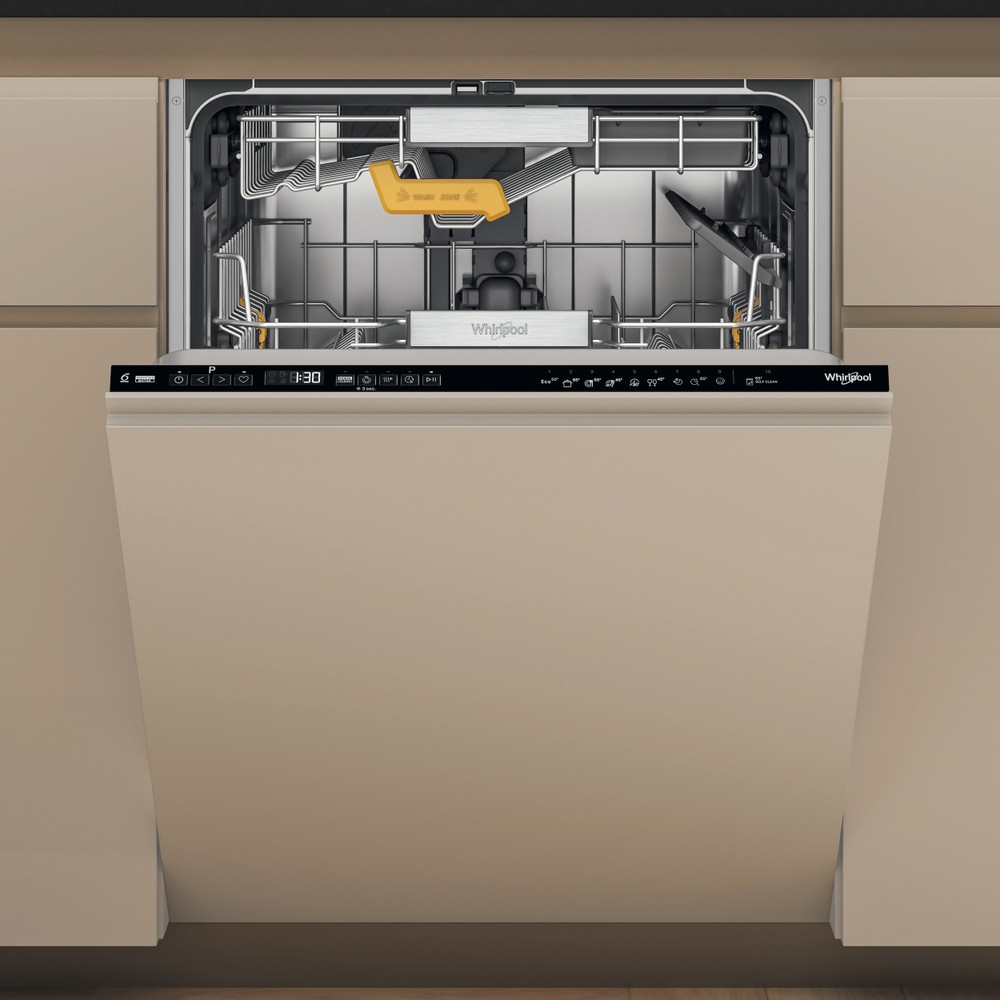 Whirlpool W8I HP42 L - Built-in - Width 60 cm - Number of place settings 14 - Number of programs 10 - Energy efficiency class C - Display - Black