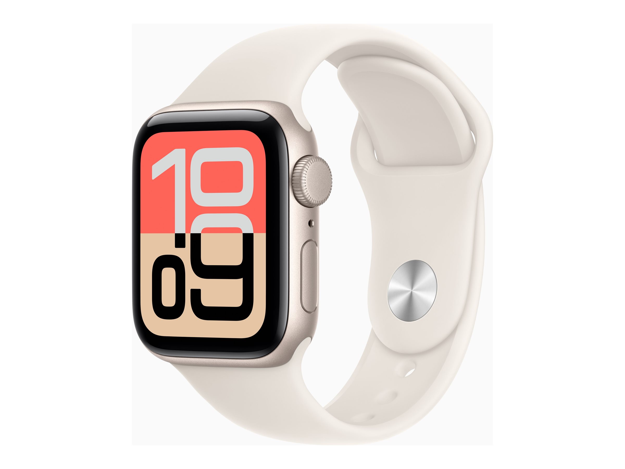 Apple Watch SE 3 GPS 40mm Starlight Aluminium Case with Starlight Sport Band - M/L - Apple