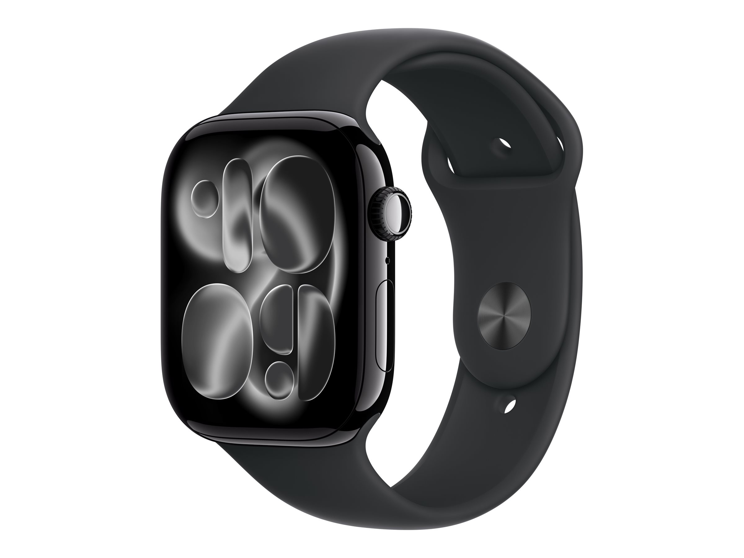 Apple Watch Series 11 GPS + Cellular 46mm Jet Black Aluminium Case with Black Sport Band - M/L - Smart watch - LTPO OLED Always-On Retina - Waterproof - Jet Black
