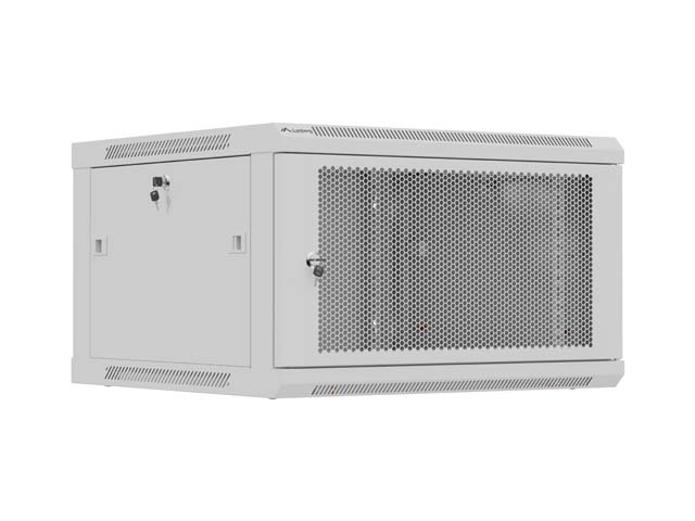 Lanberg Wall mounted installation cabinet 19" 9U 600X600 - WF01-6606-23S - Grey