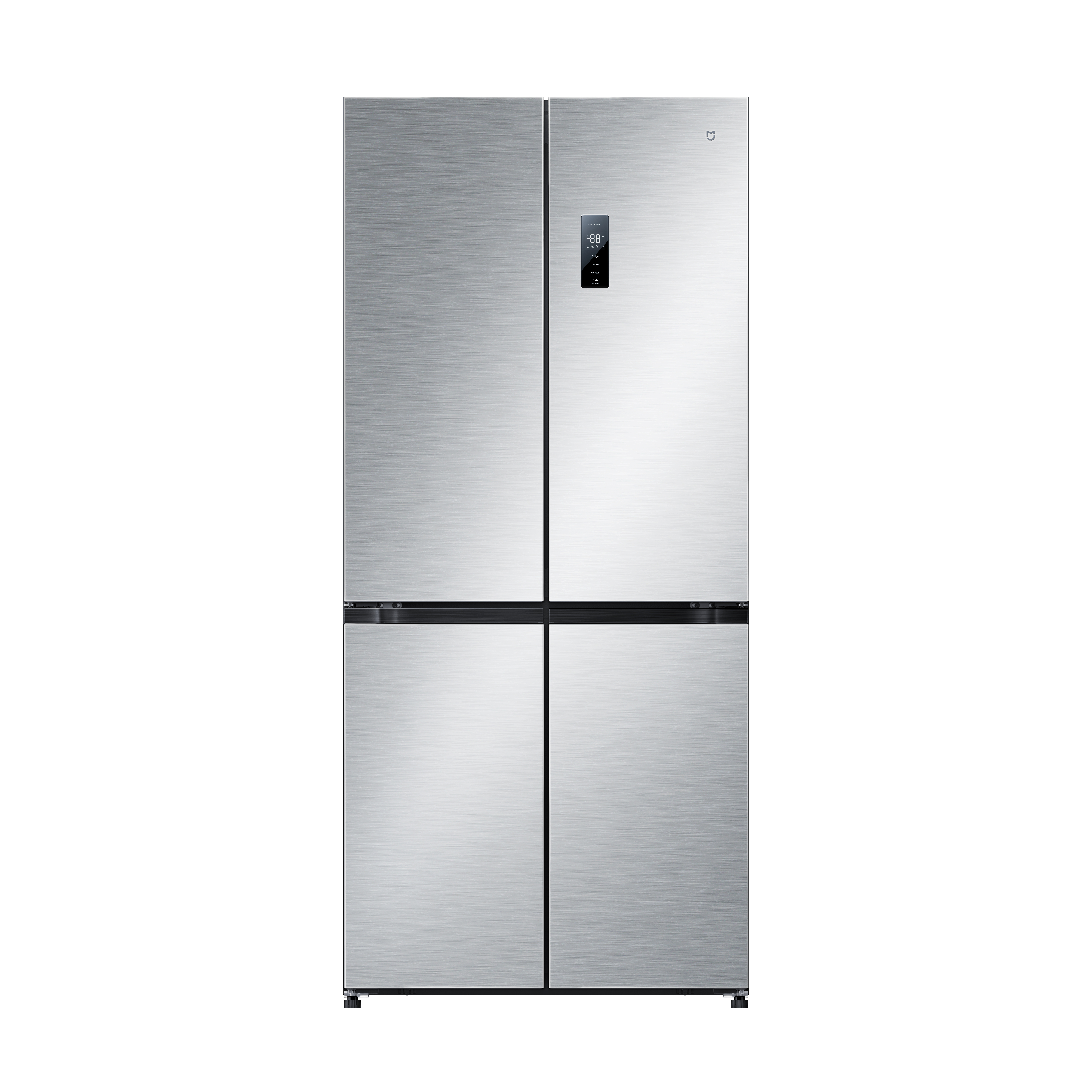 Xiaomi Mijia Refrigerator Cross Door 502L EU - Energy efficiency class E - Free standing - Side by Side - Height 191.2 cm - No Frost system - Fridge net capacity 326 L - Freezer net capacity 176 L - 37 dB - Brushed Silver