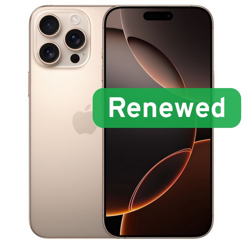 Apple Renewed Grade C - Apple iPhone 16 Pro Max - Desert Titanium - 6.9 " - OLED - 256 GB - 5G - iOS