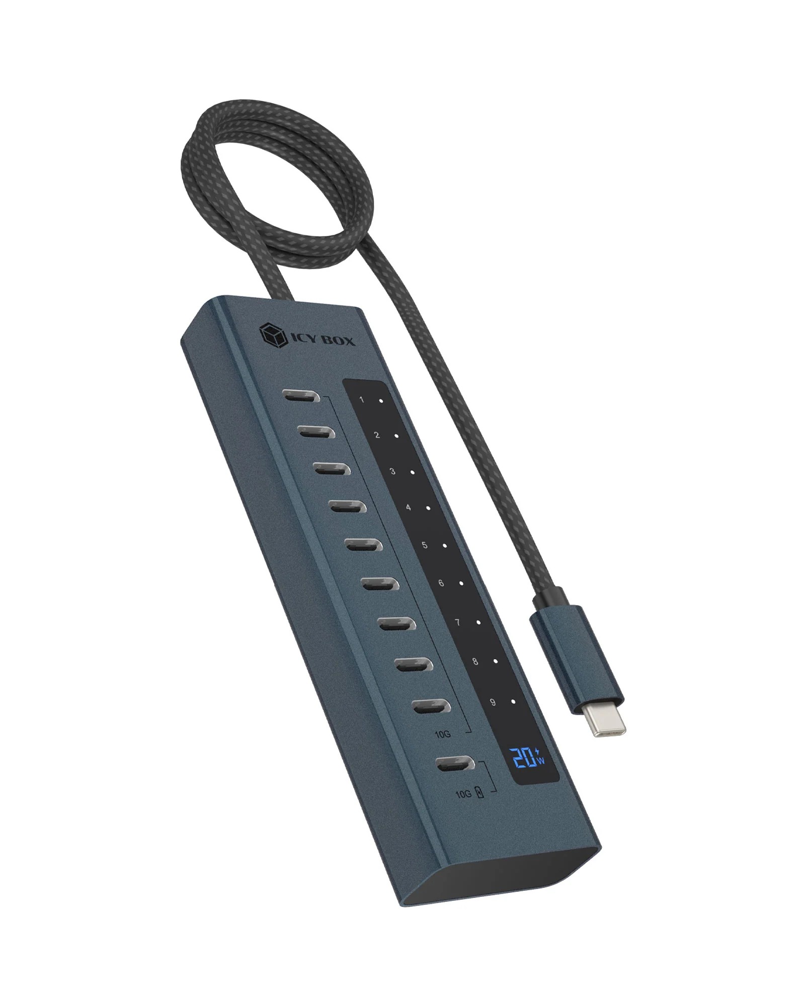 Raidsonic Icy Box 10-port USB Type-C Gen 2 hub - IB-HUB1450-C31
