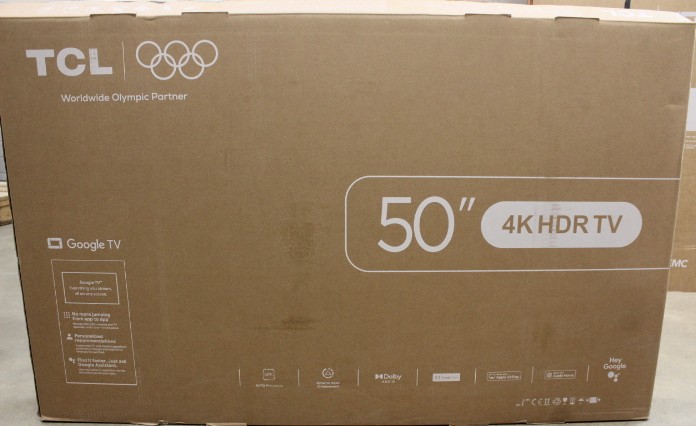 SALE OUT. TCL 50V6C 50" (126 cm) LED 4K TV - TCL LED 4K TV - 50V6C - 50 - Smart TV - Google TV - UHD - Black - DAMAGED PACKAGING