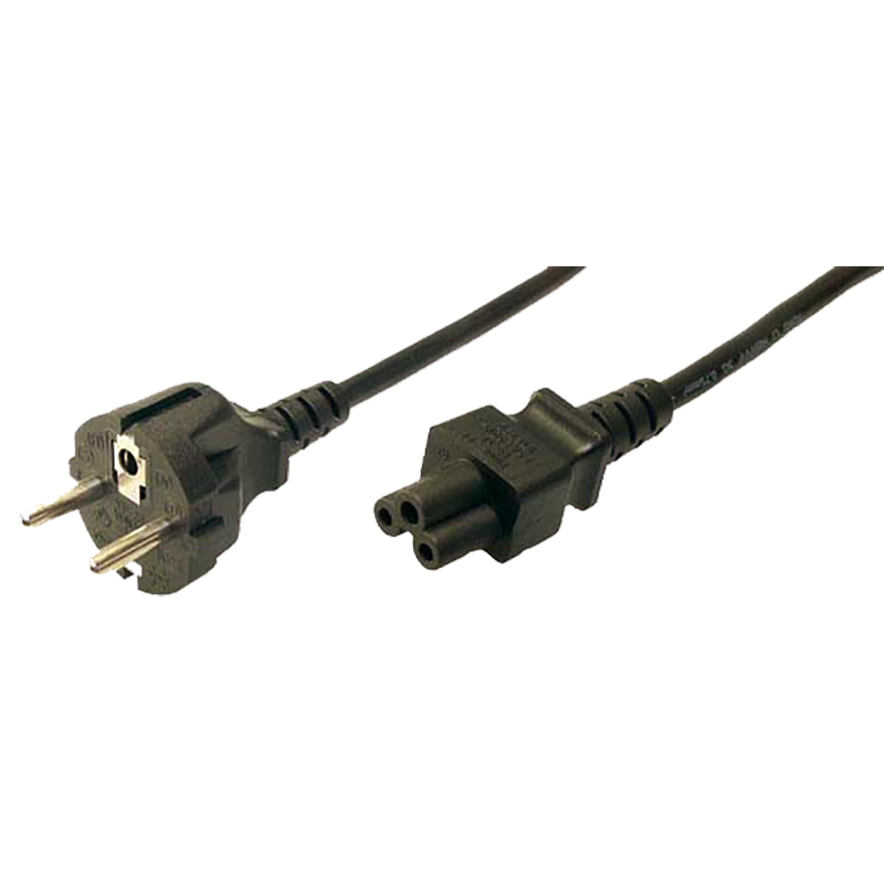 Logilink - Black CEE7/7 Schuko - C5 coupler