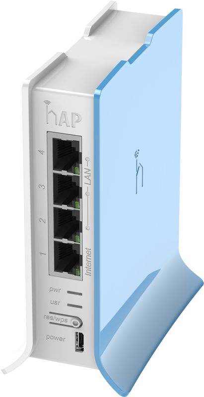 MikroTik - Access Point - RB941-2nD-TC hAP Lite - 802.11n - 10/100 Mbit/s - Ethernet LAN (RJ-45) ports 4 - MU-MiMO Yes - 12 month(s)