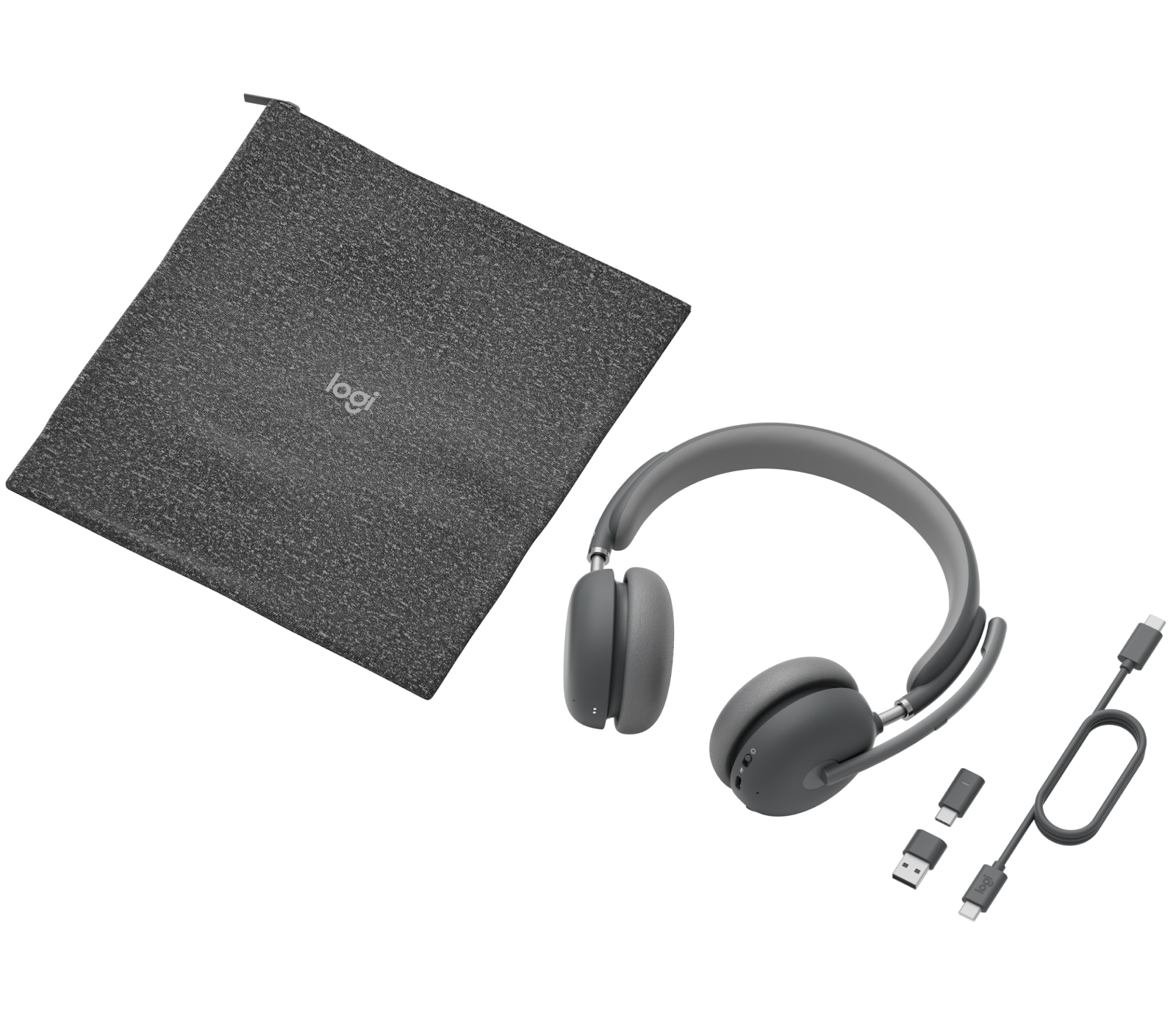 LOGITECH Zone Wireless 2 UC - GRAPHITE,UC - 2.4GHZ/BT ? NO STAND