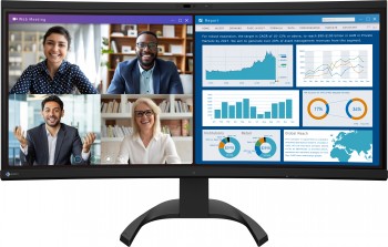 EIZO EV3450X 34.1" IPS 16:9 2440X1440 CURVED USB-C/94W RJ45 CAM (BLACK)