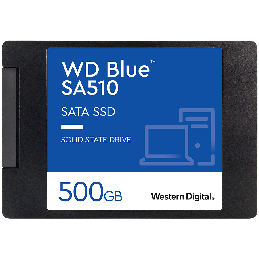 SSD POWERED BY SANDISK  Blue SA510 500GB SATA, 2.5'', 7mm, Read/Write: 560/510 MBps, IOPS 90K/82K, TBW: 200