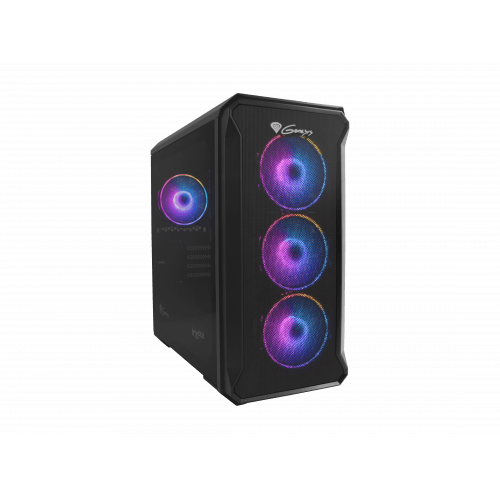 GENESIS IRID 503 ARGB Pc case, Micro tower, 2xUSB 2.0, 2x Jack, 1xUSB 3.0, Black - Genesis - IRID 503 ARGB - Black - ATX