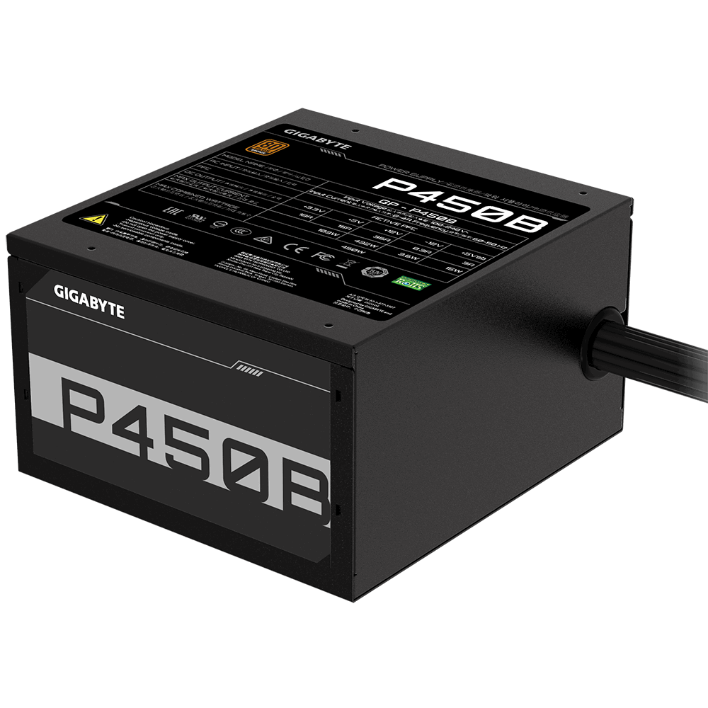 Gigabyte - GP-P450B - 450 W - 80 PLUS Bronze certified - REFURBISHED