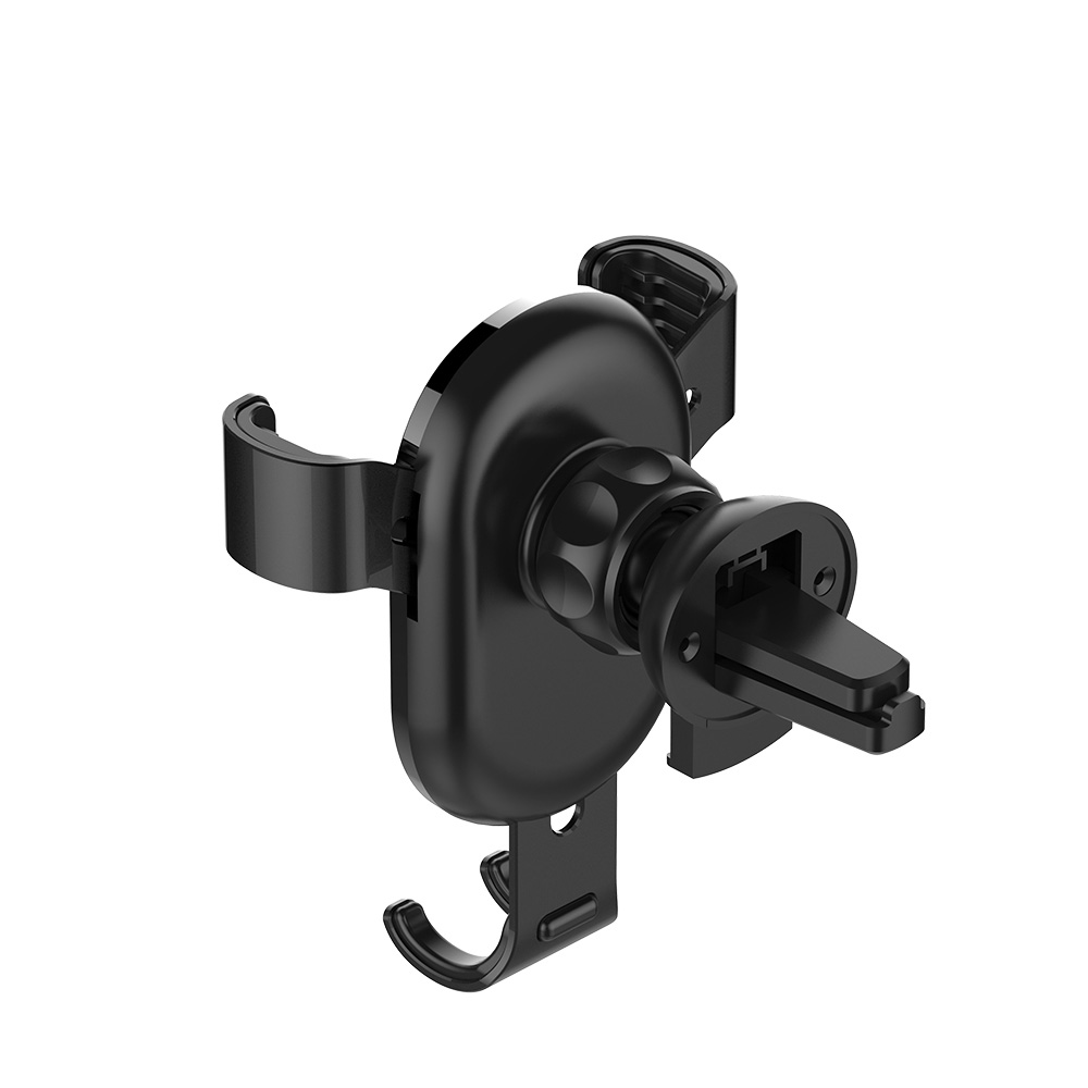 ColorWay - Metallic Gravity Holder For Smartphone - Adjustable - Clamp - Black - Fixation of the smartphone in one motion. Compact design, does not take up much space and does not obstruct the view. Soft coating, eliminates the appearance of scratches and