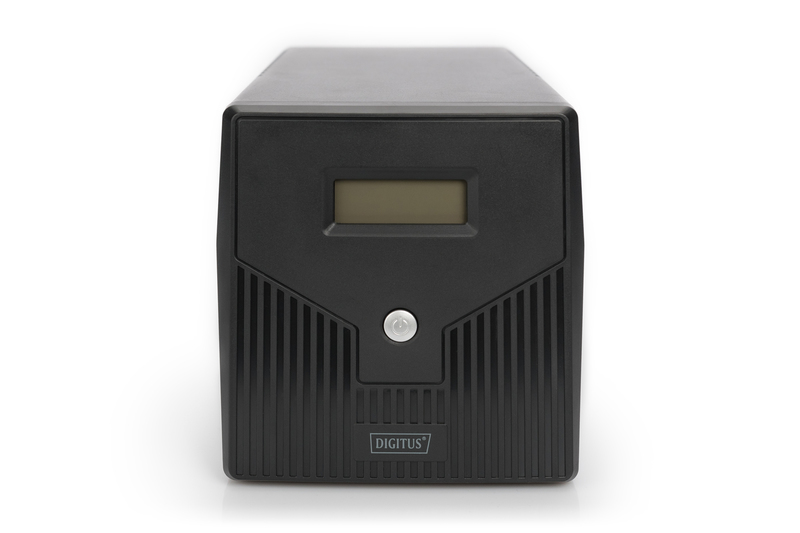 Digitus - Line-Interactive UPS - Line-Interactive UPS DN-170075, 1500VA, 900W, 2x 12V/9Ah battery, 4x CEE 7/7 outlet, 2x RJ45, 1x USB 2.0 type B, 1x RS232, LCD, Simulated Sine Wave, 380x158x198mm, 10.1kg - 1500 VA - 900 W