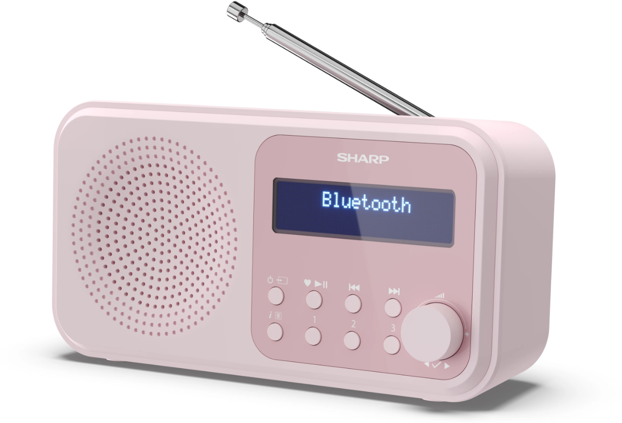 Sharp - Tokyo Digital Radio - DR-P420(PK) - Bluetooth - Wireless connection - Portable - Pink