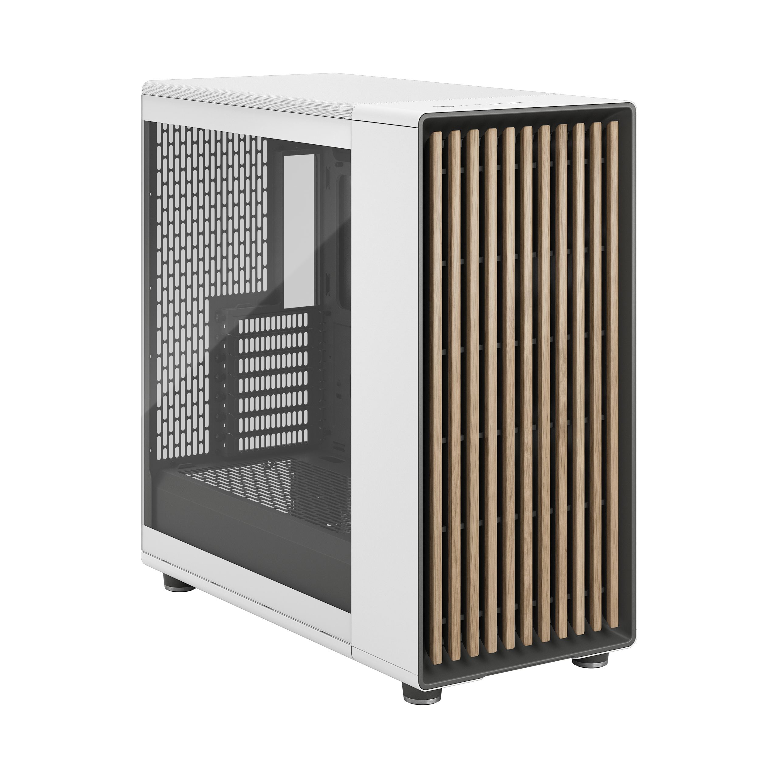 Fractal Design - North XL - Chalk White TG Clear - Mid-Tower