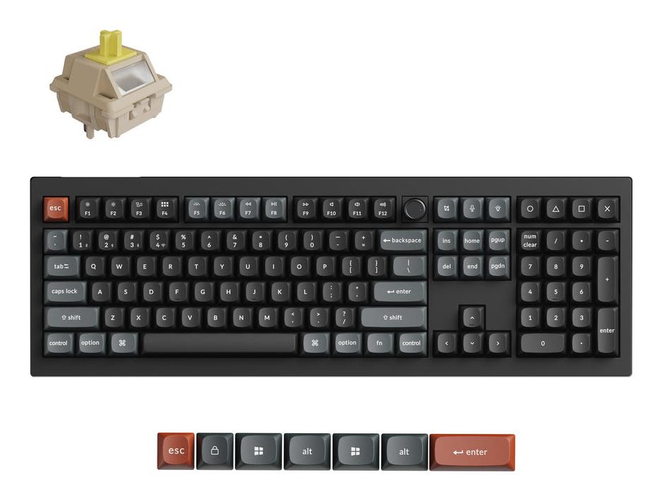 KEYBOARD WRL V6 ULTRA/BLACK V6U-D4 KEYCHRON