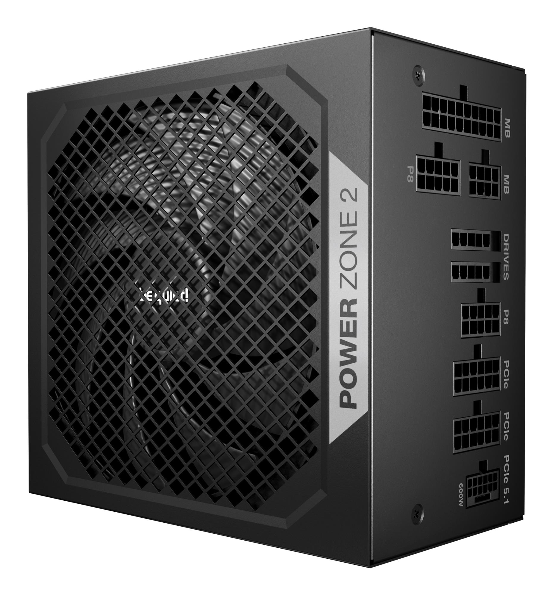 Power Supply|BE QUIET|POWER ZONE 2|850 Watts|Peak Power 920 Watts|Efficiency 80 PLUS PLATINIUM|MTBF 100000 hours|BP007EU