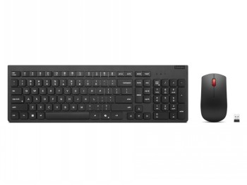 Lenovo Essential Wireless Combo Keyboard & Mouse Gen2 - Keyboard and Mouse Set - Wireless - Mouse included - Nordic - Black