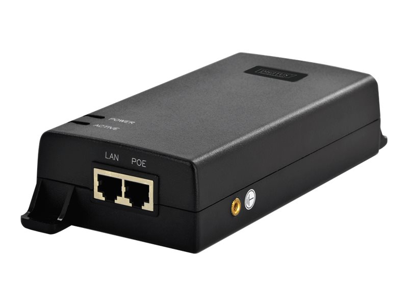 Digitus Gigabit Ethernet PoE Ultra Injector, 802.3af/at, 60 W - DN-95104