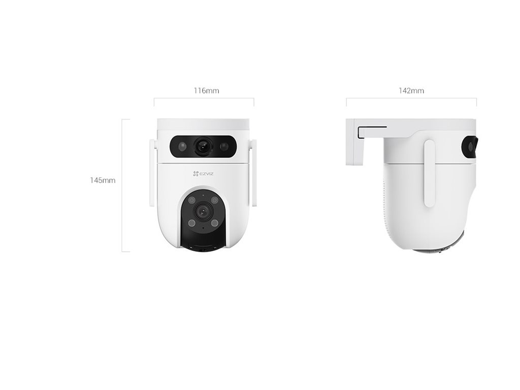 EZVIZ IP Camera CS-H9C (5MP+5MP) 4mm Color night vision,Human/Vehicle detection,Smart tracking iki 8m,Active defense,two way talk, 8xdigital - EZVIZ