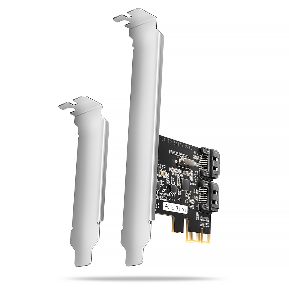 AXAGON Two-channel SATA III PCI-Express controller with two internal SATA port outputs - PCES-SJ2