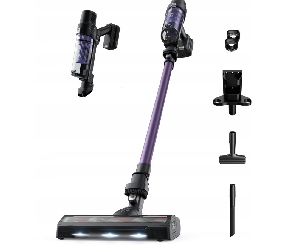 TEFAL - Vacuum cleaner - TY6A31 - Cordless operating - Handstick - 140 W - Operating time (max) 180 min - Purple/Black