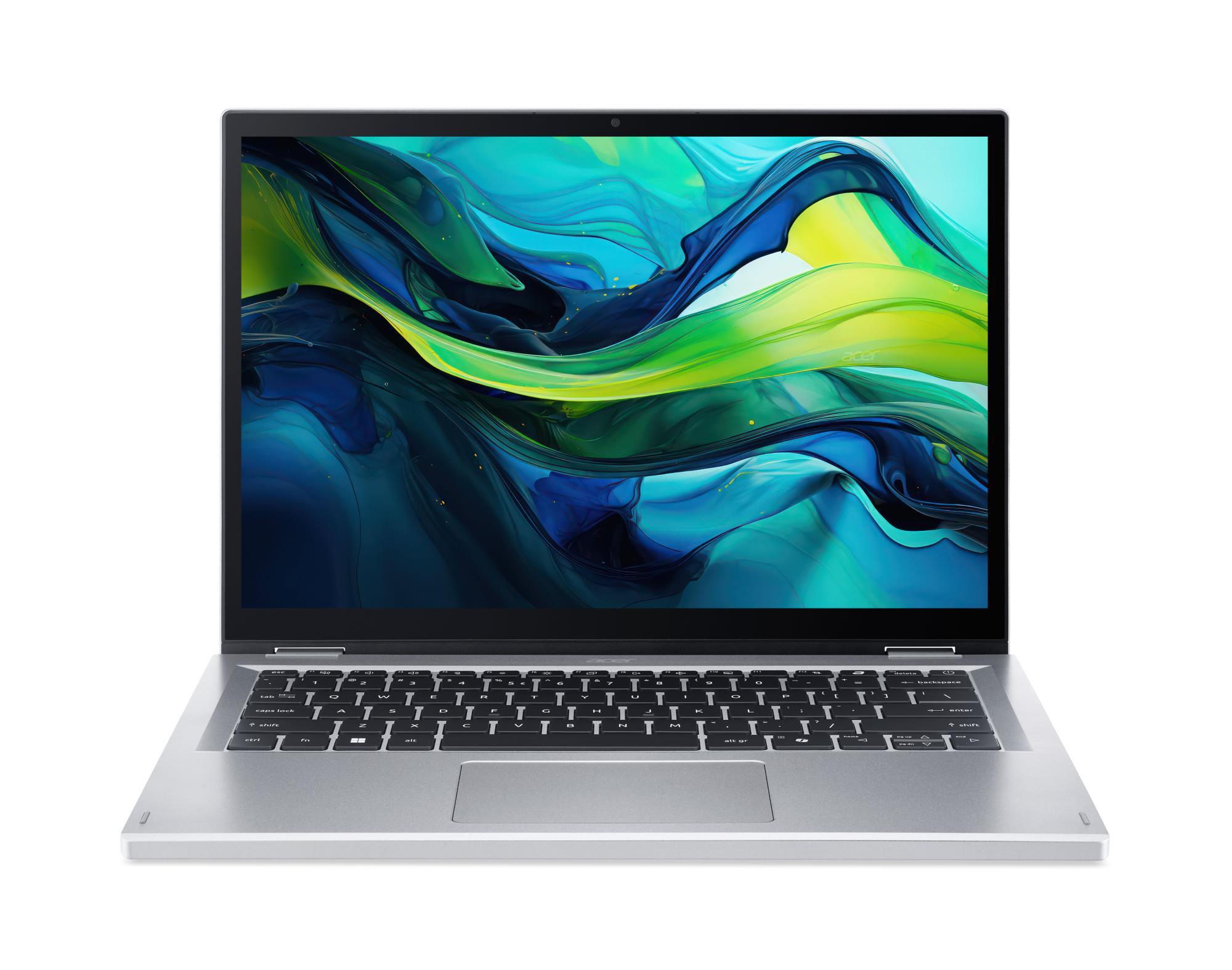 Notebook|ACER|Aspire|Go Spin 14|AGSP14-31PT-C72L|CPU  Intel N-Series|N150|800 MHz|14"|Touchscreen|1920x1200|RAM 16GB|LPDDR5|SSD 512GB|IntelGraphics|Integrated|ENG|Windows 11 Home|Pure Silver|1.54 kg|NX.J3UEL.001
