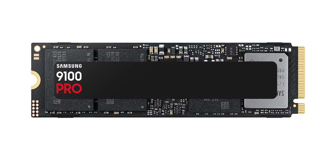 Samsung 9100 PRO - 1000 GB - SSD form factor M.2 2280 - Solid-state drive interface PCIe 5.0 - Read speed 14700 MB/s - Write speed 13400 MB/s