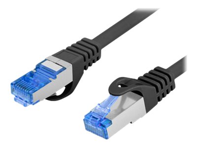 Lanberg - Patchcord Cat.6A S/FTP LSZH CCA - PCF6A-10CC-0200-BK - 2 m - Black