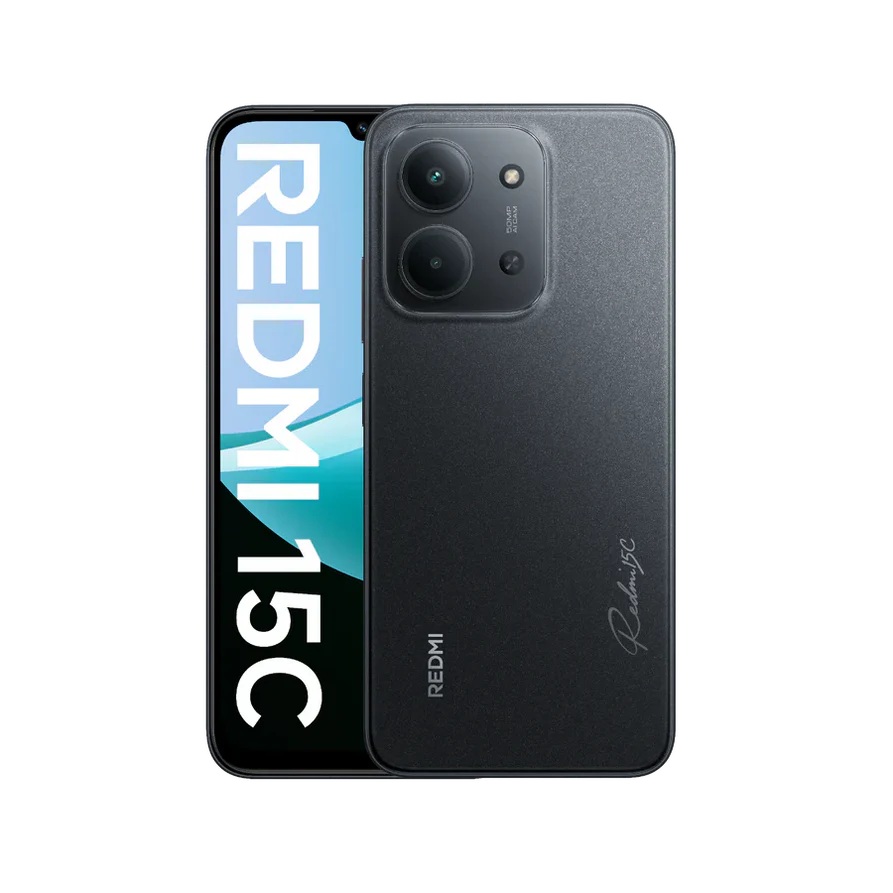 Xiaomi - Redmi - 15C - Midnight Black - 6.9 " - IPS LCD - 720 x 1600 pixels - Internal RAM 4 GB - 128 GB - Dual SIM - 5G - Main camera resolution 50 MP - Secondary camera resolution 8 MP - Android - 15 - 6000 mAh
