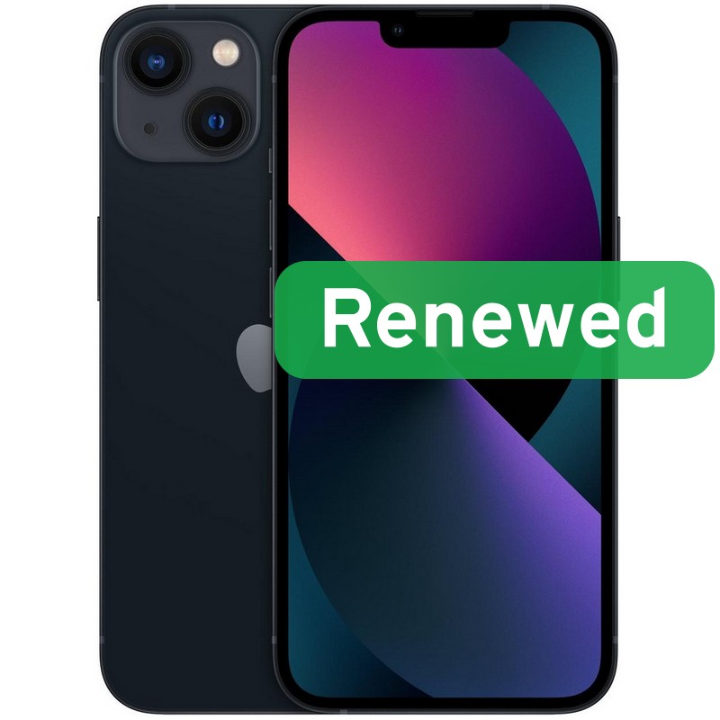 Apple Renewed Grade C - Apple iPhone 13 - Midnight - 6.1 " - Super Retina XDR OLED - 256 GB - 5G - iOS