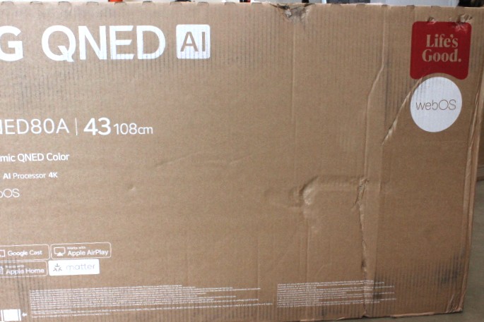 SALE OUT. - LG 43QNED80A3A - 43 - Smart TV - webOS 25 - UHD - Black - DAMAGED PACKAGING