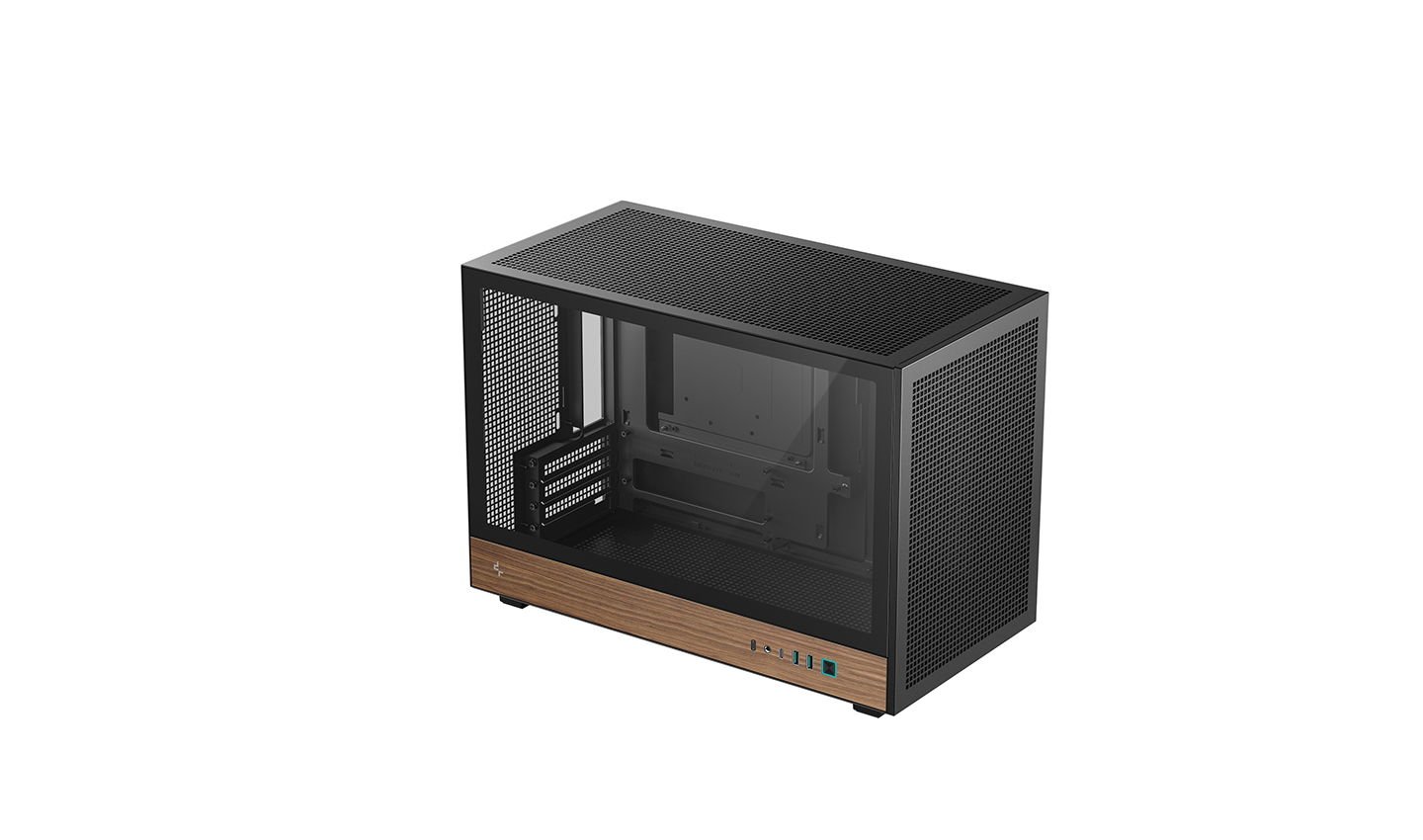 Deepcool Case - CH260 Wood - Black - Micro Tower