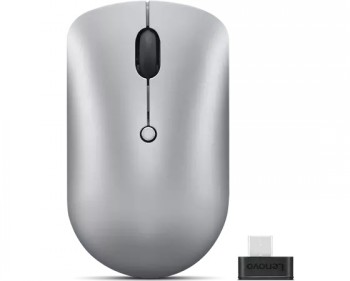 Lenovo - Compact Mouse - 540 - Wireless - Red optical sensor - 2.4 GHz via USB-C - Cloud Grey - 1 year(s)