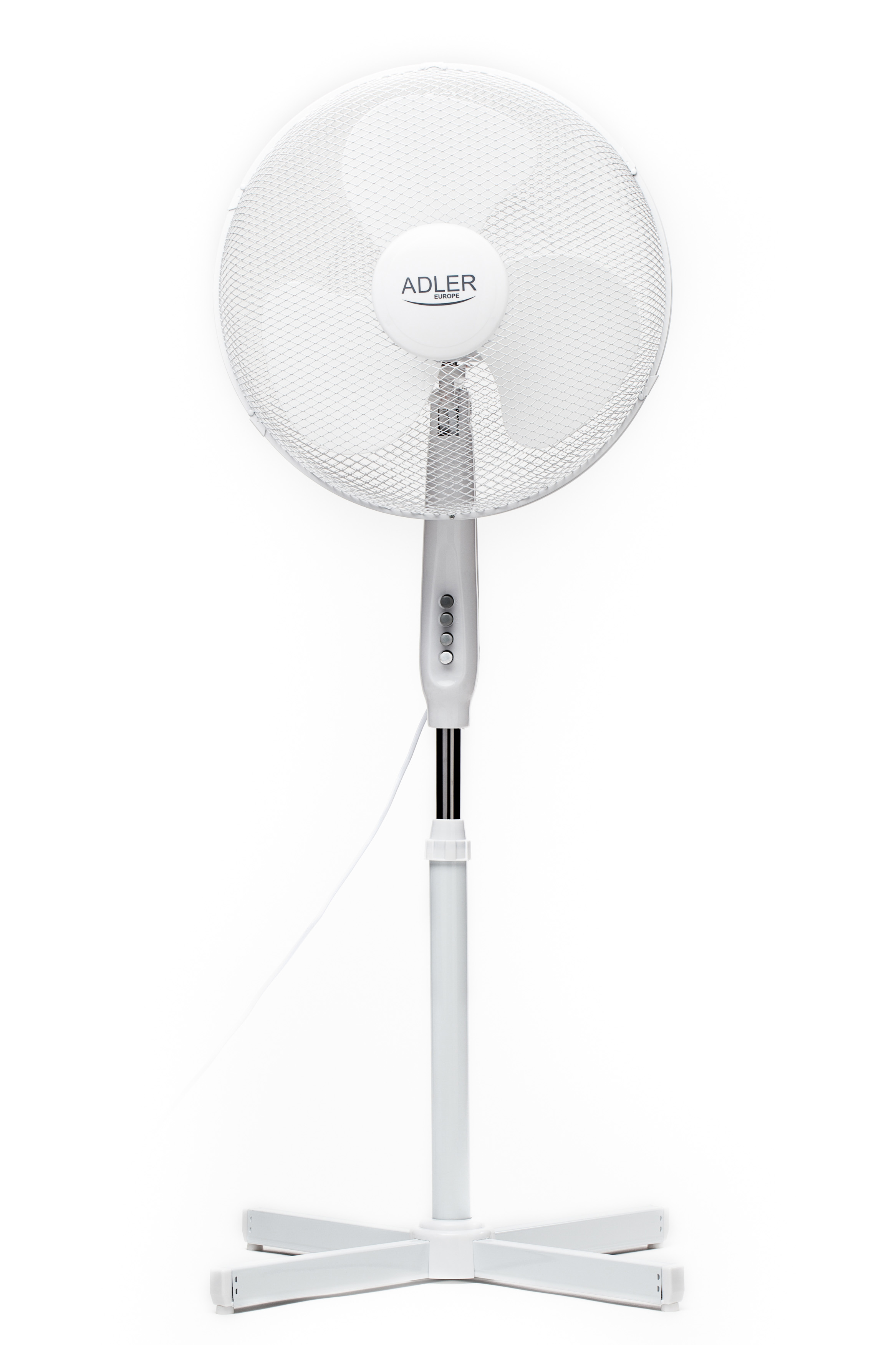 Adler - AD 7305 - Stand Fan - 45 W - Diameter 40 cm - Number of speeds 3 - Oscillation - White