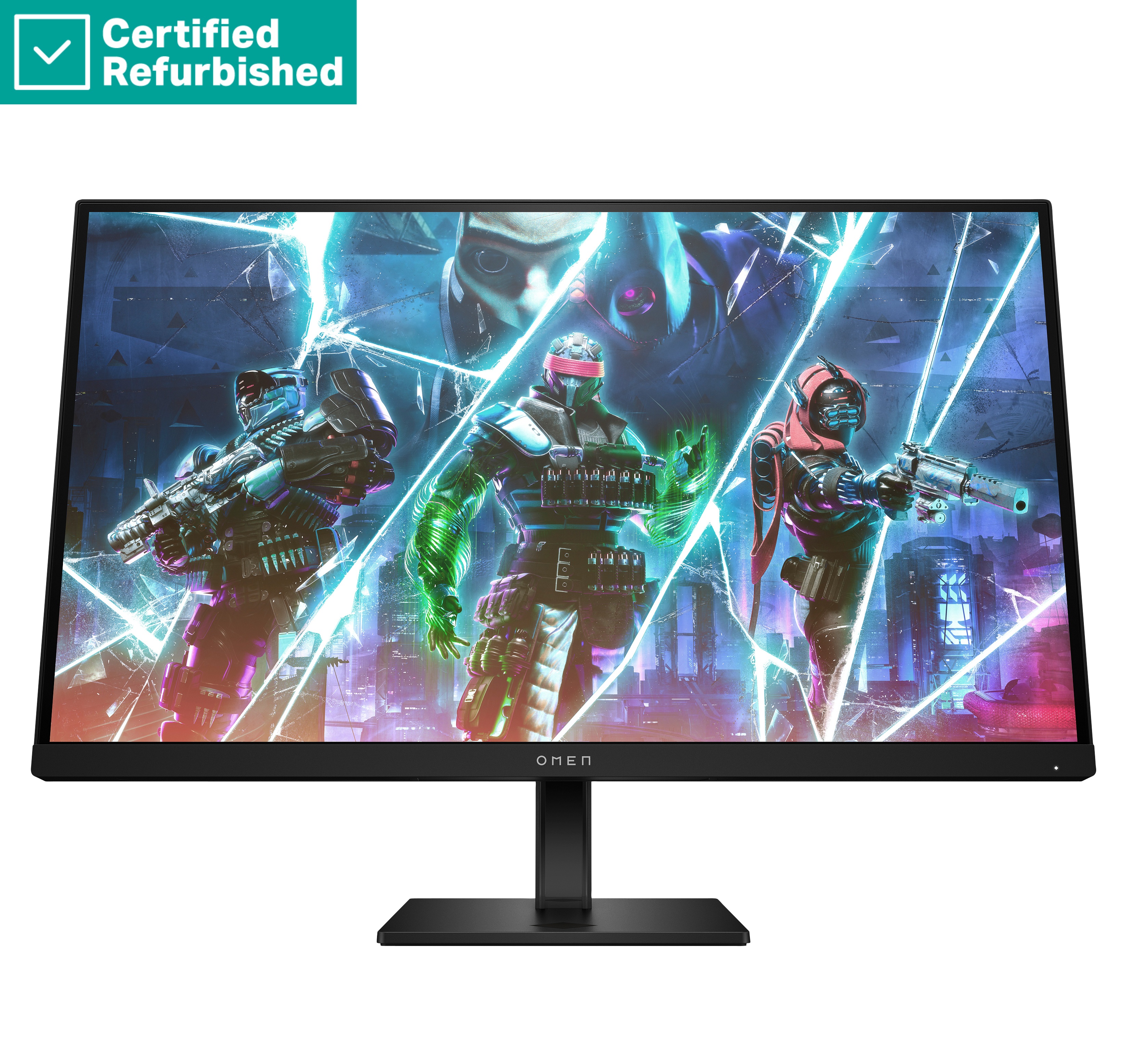RENEW SILVER OMEN by HP 27s FHD Gaming Monitor - 27" 1920x1080 FHD 400-nit 240Hz AG, IPS, 2x HDMI/DisplayPort, 2x USB-A, speakers, height adjustable/tilt/pivot, 1 years