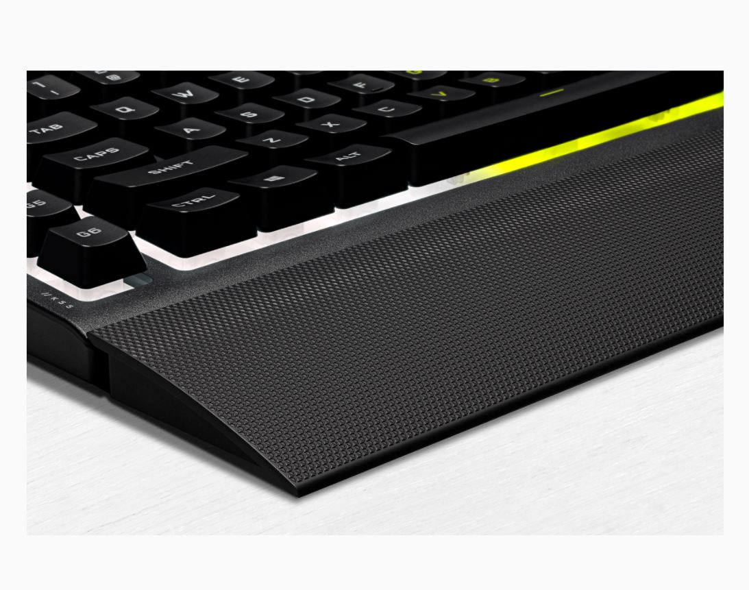 Corsair - Rubber Dome - Gaming Keyboard - K55 RGB PRO - Gaming keyboard - Wired - RGB LED light - US - Black