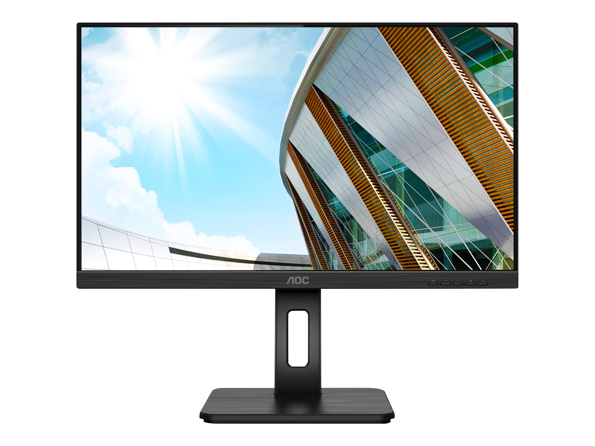 AOC - Q24P2Q - 23.8 " - IPS - QHD - 16:9 - 75 Hz - 4 ms - 2560 x 1440 - 250 cd/m² - Headphone out (3.5mm) - HDMI ports quantity 1 - Black - Warranty 36 month(s)