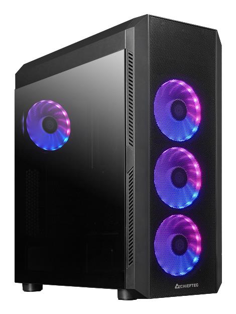 Case|CHIEFTEC|SCORPION 4|MiniTower|Case product features Transparent panel|Not included|ATX|MicroATX|MiniITX|Colour Black|GL-04B-UC-OP