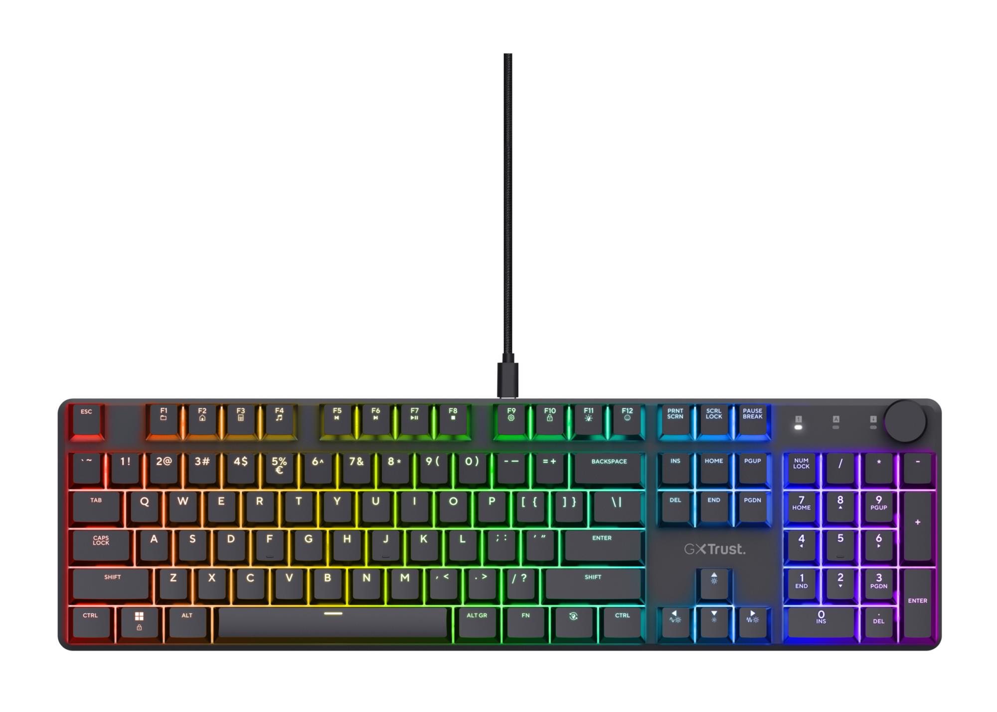 KEYBOARD USB GXT866 TORIX/EN 24910 TRUST