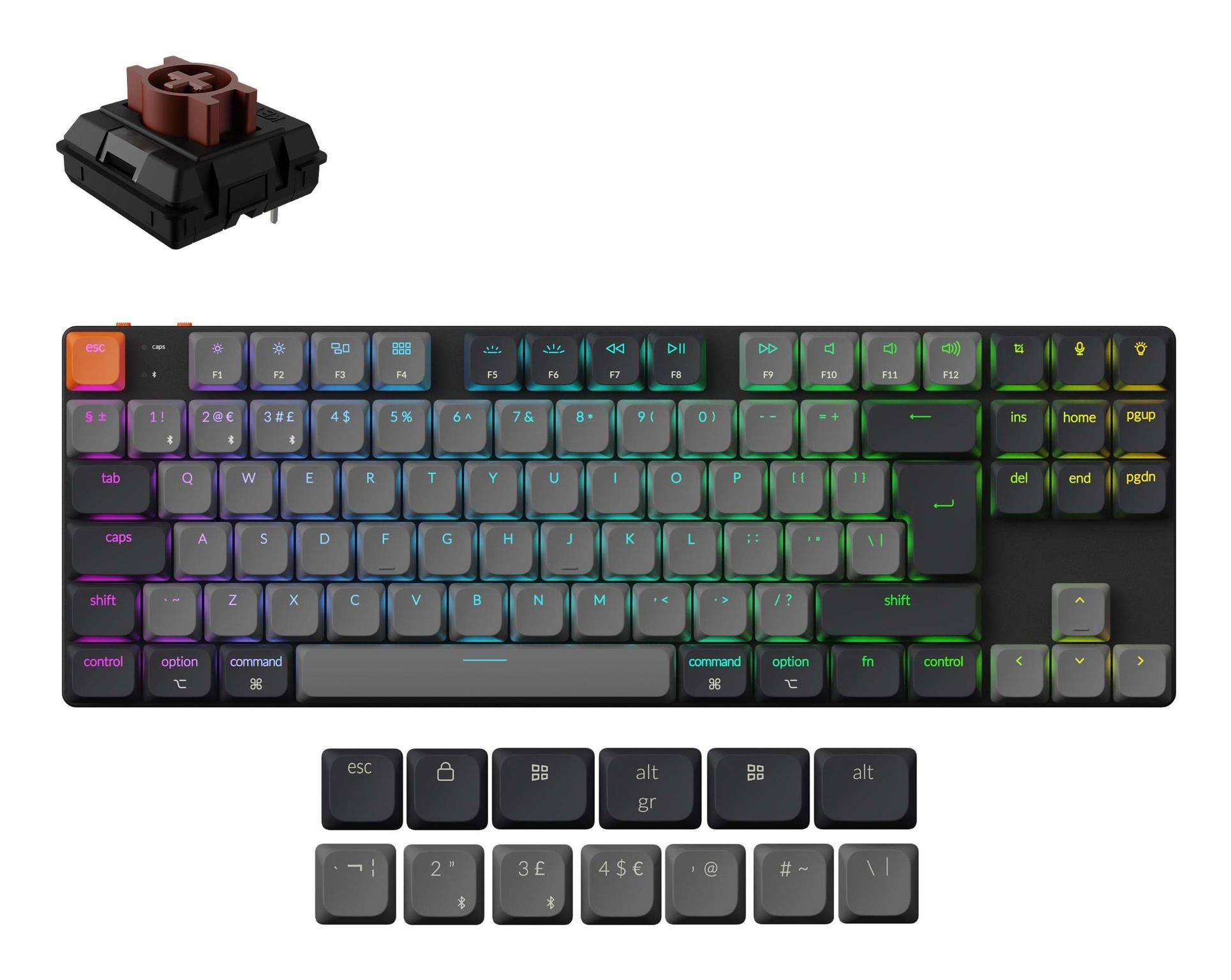 KEYBOARD WRL K1/BLACK K1X-A3 KEYCHRON