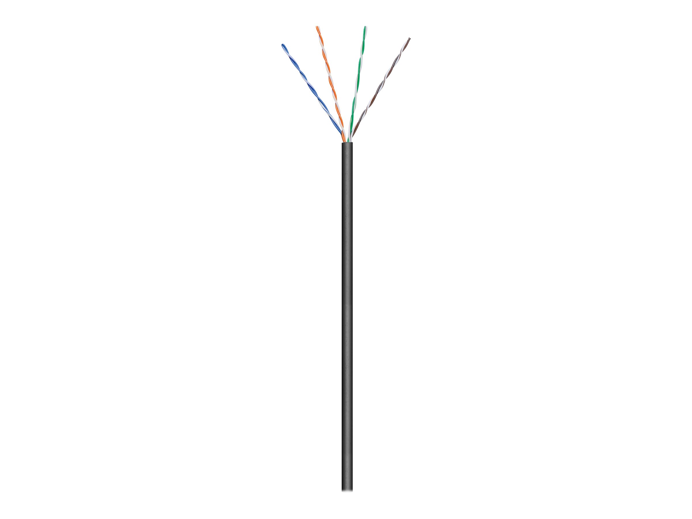 Goobay Outdoor Network Cable - CAT 5e U/UTP - AWG 26/7 - Cable length: 100 m - Black