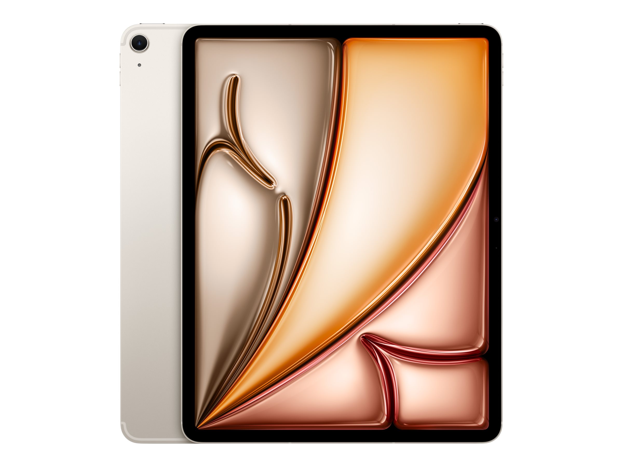 Apple - iPad Air Wi-Fi + Cellular - 13 " - Starlight - IPS - 2732 x 2048 pixels - Apple M3 - 8 GB - 128 GB - 3G - 4G - 5G - Wi-Fi - Front camera - 12 MP - Rear camera - 12 MP - Bluetooth - 5.3 - iPadOS - USB-C charging cable