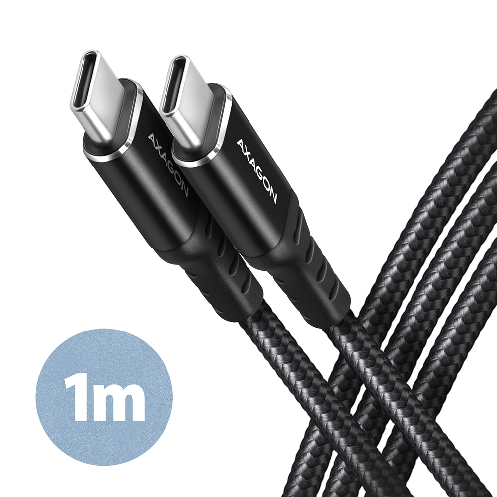 AXAGON - Data and charging cable, 1m - BUCM-CM10AB - USB Type C to USB Type C
