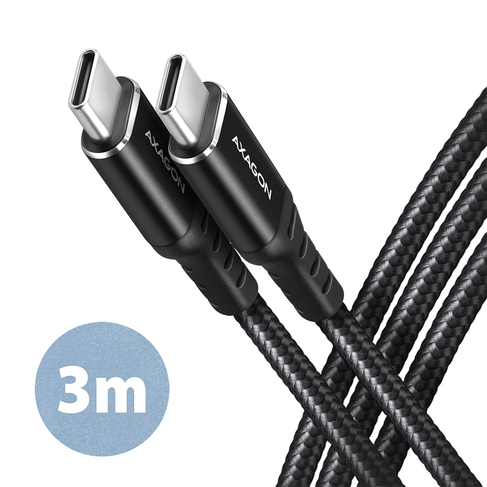 AXAGON - Data and charging cable, 3 m - BUCM-CM30AB - USB Type C to USB Type C