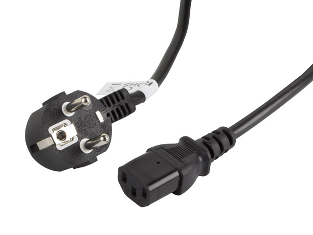 Lanberg - CEE 7/7 to IEC 320 C13 Power Cord - CA-C13C-11CC-0030-BK