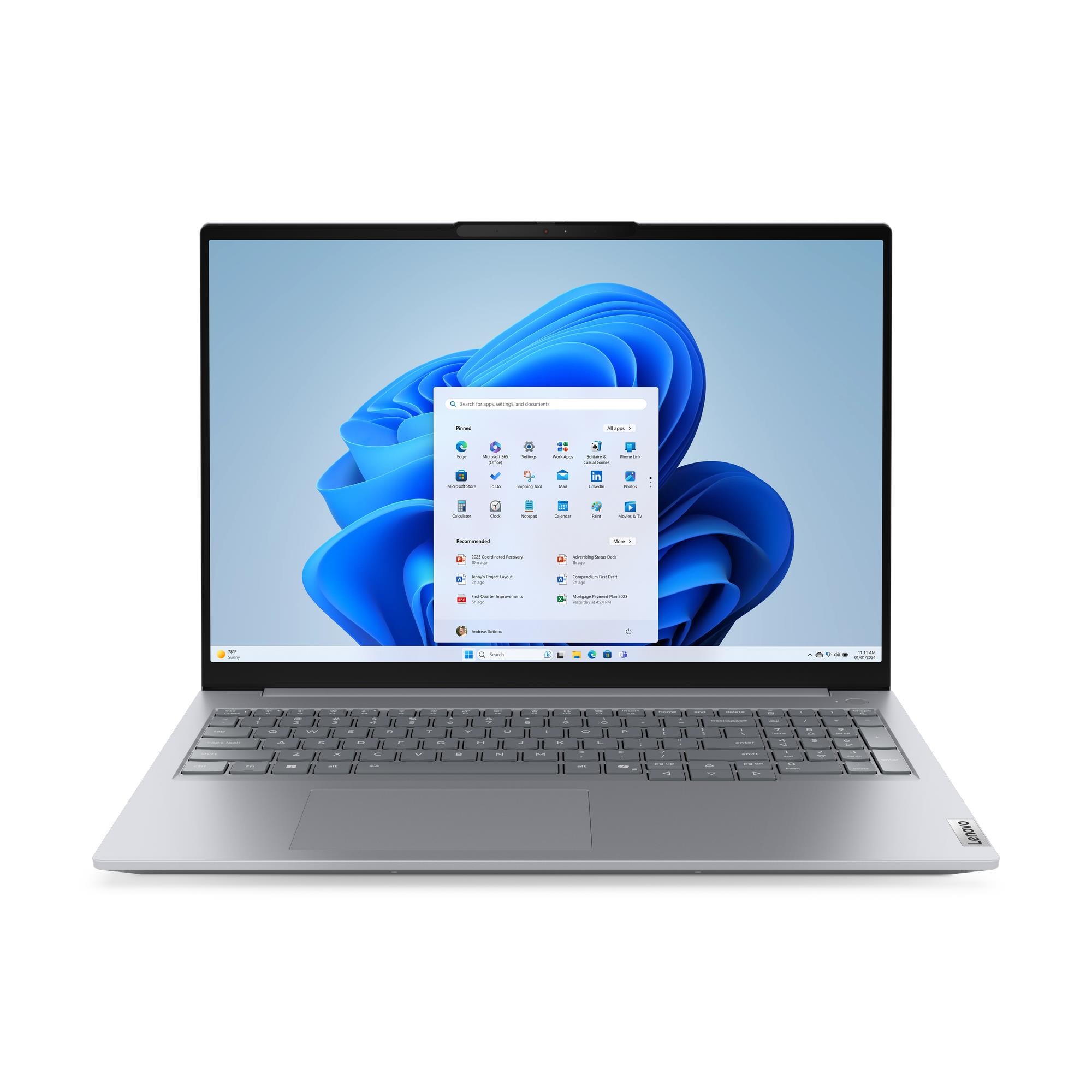Lenovo ThinkBook 16 G9 IRL - Arctic Grey - 16 " - IPS - WUXGA - 1920 x 1200 pixels - Anti-glare - Intel Core 5 - 210H - 16 GB - SODIMM DDR5 - Solid-state drive capacity 512 GB - Intel Graphics - Windows 11 Pro - Bluetooth version 5.4 - Keyboard language E