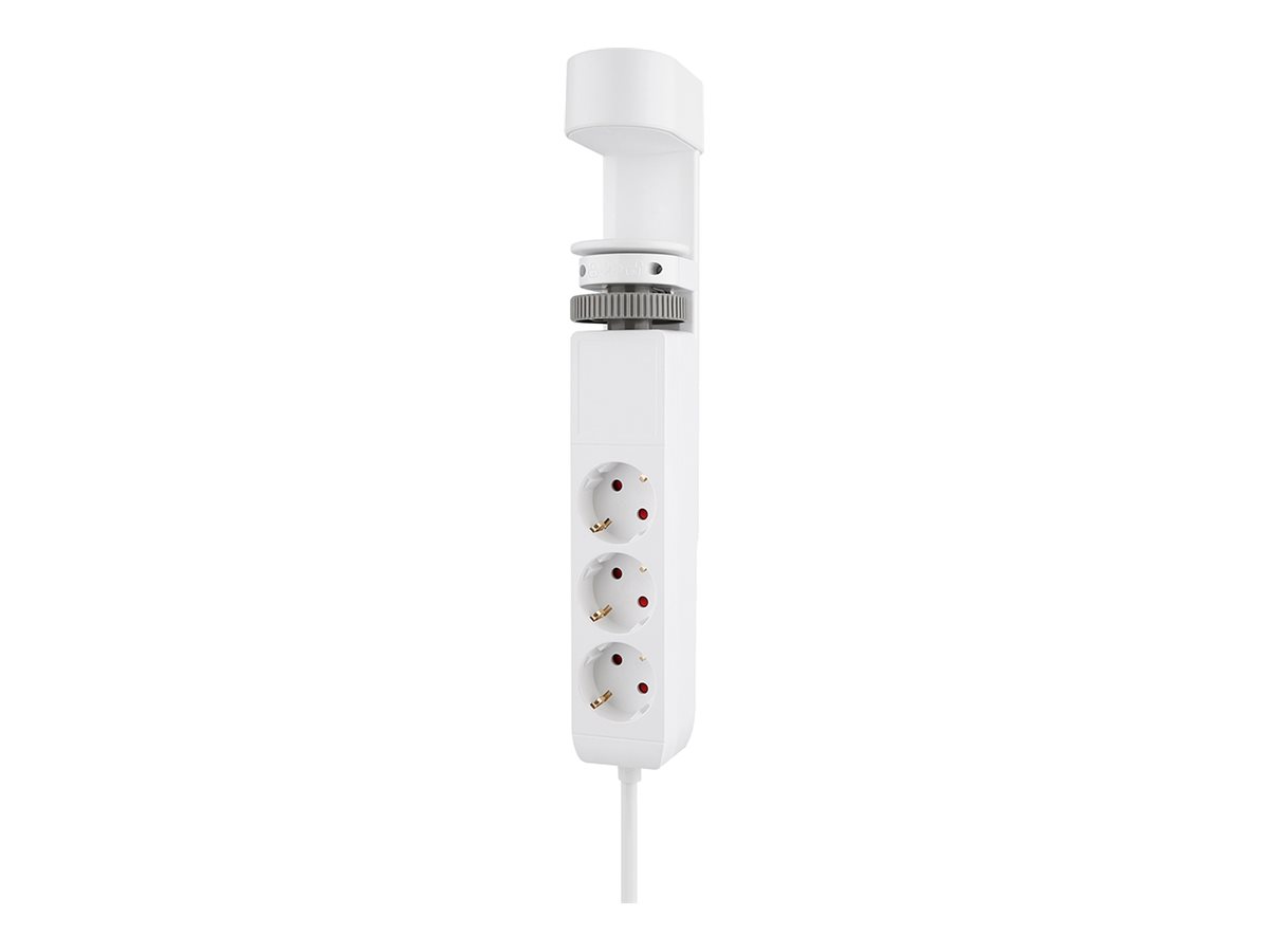 Neomounts - Desk socket with clamp and USB-C and USB-A ports - Quick charge - DS22-840WH6