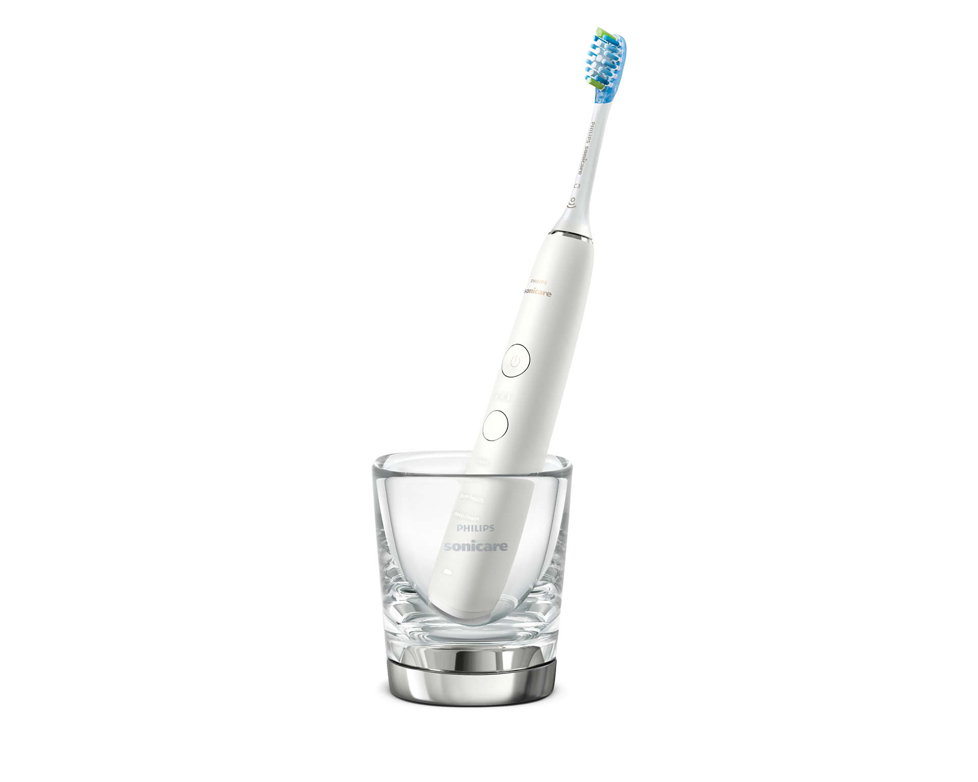 Philips - DiamondClean Electric Toothbrush - HX9911/27 - Rechargeable - For adults - Number of brush heads included 1 - Number of teeth brushing modes 4 - Sonic technology - White