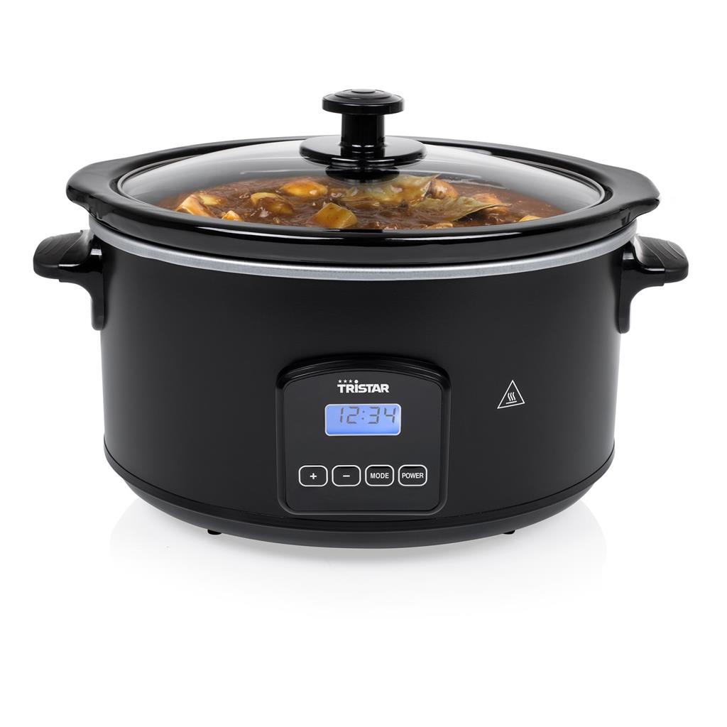 Tristar - Digital Slowcooker - VS-3920 - 210 W - Stainless steel - 4.5 L - Number of programs 4 - Black